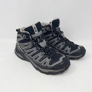 Salomon XA Pro Mid GTX Hiking Boots Mens 8 Black Gray Outdoor Gorpcore 145464